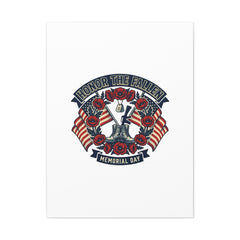 Honor the Fallen Memorial Day Canvas | USA 250, 1776–2026, vintage distressed