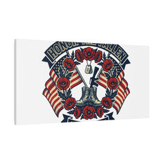 Honor the Fallen Memorial Day Canvas | USA 250, 1776–2026, vintage distressed