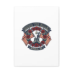 Honor the Fallen Memorial Day Canvas | USA 250, 1776–2026, vintage distressed