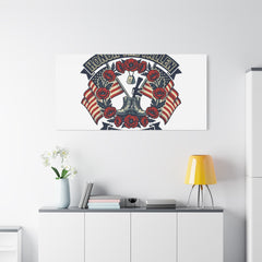 Honor the Fallen Memorial Day Canvas | USA 250, 1776–2026, vintage distressed