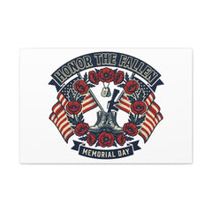 Honor the Fallen Memorial Day Canvas | USA 250, 1776–2026, vintage distressed