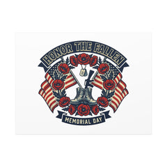 Honor the Fallen Memorial Day Canvas | USA 250, 1776–2026, vintage distressed