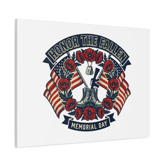 Honor the Fallen Memorial Day Canvas | USA 250, 1776–2026, vintage distressed