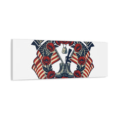 Honor the Fallen Memorial Day Canvas | USA 250, 1776–2026, vintage distressed