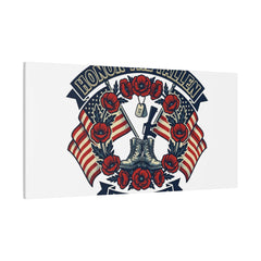 Honor the Fallen Memorial Day Canvas | USA 250, 1776–2026, vintage distressed