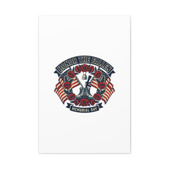 Honor the Fallen Memorial Day Canvas | USA 250, 1776–2026, vintage distressed