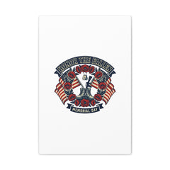 Honor the Fallen Memorial Day Canvas | USA 250, 1776–2026, vintage distressed