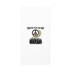 Practice Peace Not War Canvas | Anti-War, Peace Protest Art
