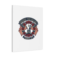 Honor the Fallen Memorial Day Canvas | USA 250, 1776–2026, vintage distressed