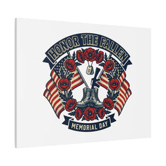 Honor the Fallen Memorial Day Canvas | USA 250, 1776–2026, vintage distressed