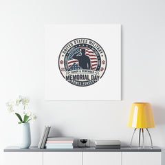 Memorial Day USA 250 Vintage Distressed Canvas | 1776–2026 Patriotic Americana