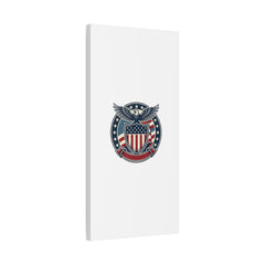 USA 250 Vintage Distressed Eagle Shield Canvas, Memorial Day Americana 1776–2026