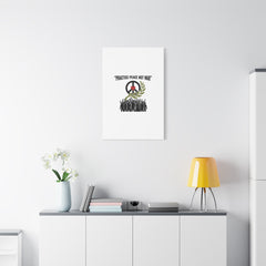 Practice Peace Not War Canvas | Anti-War, Peace Protest Art
