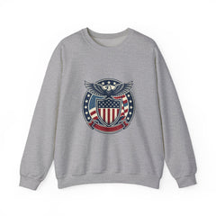 USA 250 Vintage Distressed Eagle Shield Sweatshirt | 1776–2026 Memorial Day, Patriotic Red White Blue