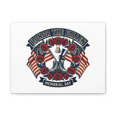 Honor the Fallen Memorial Day Canvas | USA 250, 1776–2026, vintage distressed