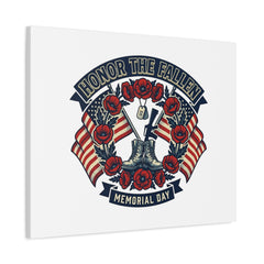 Honor the Fallen Memorial Day Canvas | USA 250, 1776–2026, vintage distressed