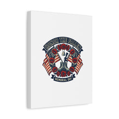 Honor the Fallen Memorial Day Canvas | USA 250, 1776–2026, vintage distressed