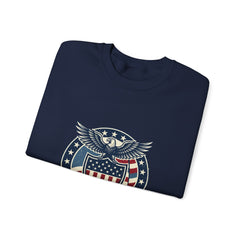 USA 250 Vintage Distressed Eagle Shield Sweatshirt | 1776–2026 Memorial Day, Patriotic Red White Blue