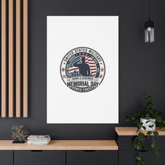 Memorial Day USA 250 Vintage Distressed Canvas | 1776–2026 Patriotic Americana