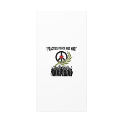 Practice Peace Not War Canvas | Anti-War, Peace Protest Art
