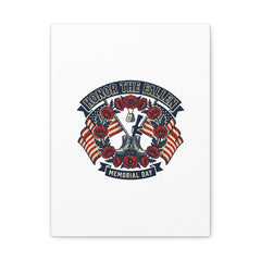 Honor the Fallen Memorial Day Canvas | USA 250, 1776–2026, vintage distressed