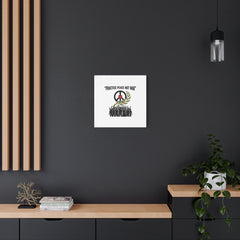 Practice Peace Not War Canvas | Anti-War, Peace Protest Art