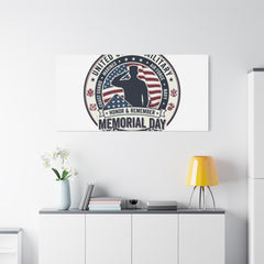 Memorial Day USA 250 Vintage Distressed Canvas | 1776–2026 Patriotic Americana