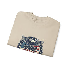 USA 250 Vintage Distressed Eagle Shield Sweatshirt | 1776–2026 Memorial Day, Patriotic Red White Blue