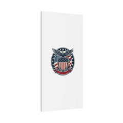 USA 250 Vintage Distressed Eagle Shield Canvas, Memorial Day Americana 1776–2026