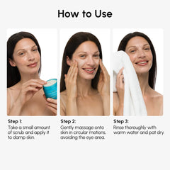 How to use Face Polishing Scrub & Exfoliator steps for smooth, glowing skin with detailed instructions.