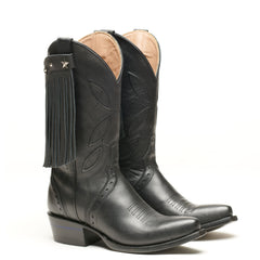 Stylish Boot Fringe cowboy boots with brown leather and decorative fringe for everyday fashion.