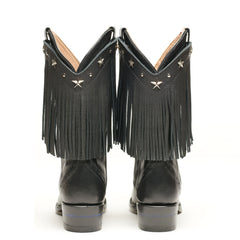 Stylish Boot Fringe cowboy boots with brown leather and decorative fringe for everyday fashion.