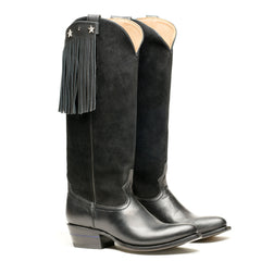 Stylish Boot Fringe cowboy boots with brown leather and decorative fringe for everyday fashion.