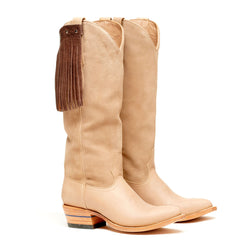 Stylish Boot Fringe cowboy boots with brown leather and decorative fringe for everyday fashion.