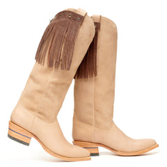 Stylish Boot Fringe cowboy boots with brown leather and decorative fringe for everyday fashion.