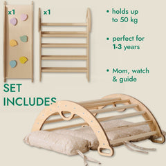 4in1 Montessori Climbing Set for Toddlers